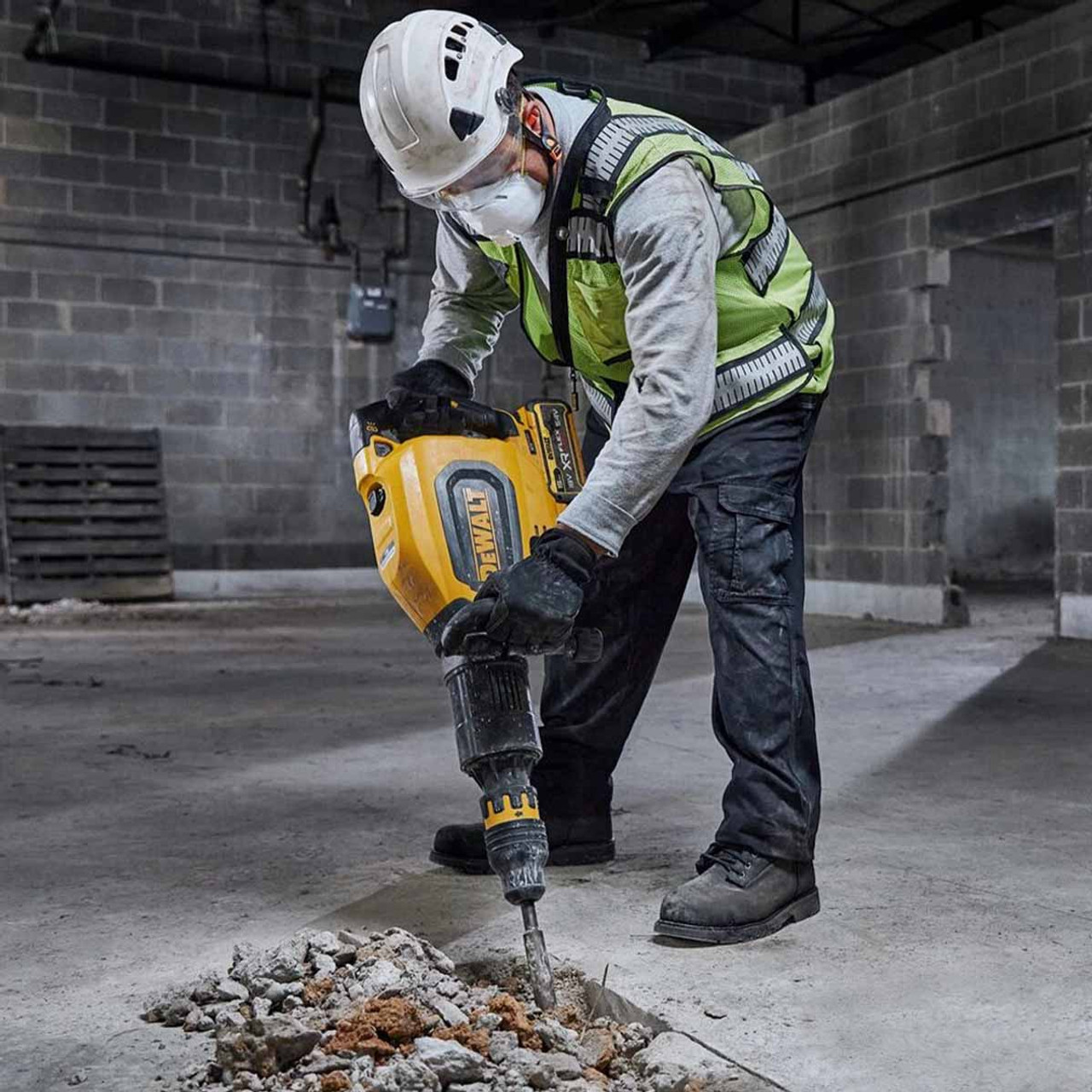 MARTILLO DEMOLEDOR INALAMBRICO 60V MAX BRUSHLESS 11KG DEWALT - Imagen 4