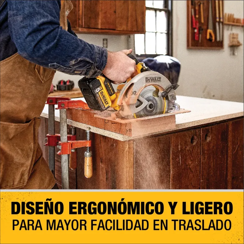 Sierra Circular 7 1/4" Inalámbrico 20v Xr DEWALT - Imagen 3