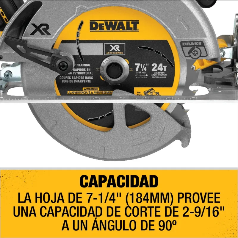Sierra Circular 7 1/4" Inalámbrico 20v Xr DEWALT - Imagen 2